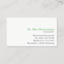 Doctor's Business Card