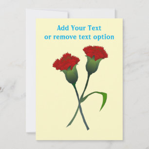 Doctor's Day Carnations Holiday Card