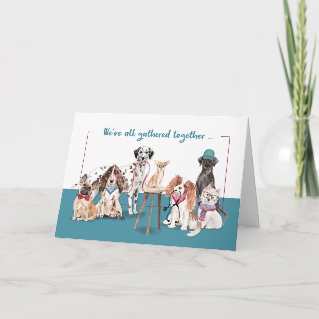 Doctors Day From Group Funny Dogs Card (Front)