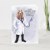 Doctors' Day Funny Hound Dog Doctor