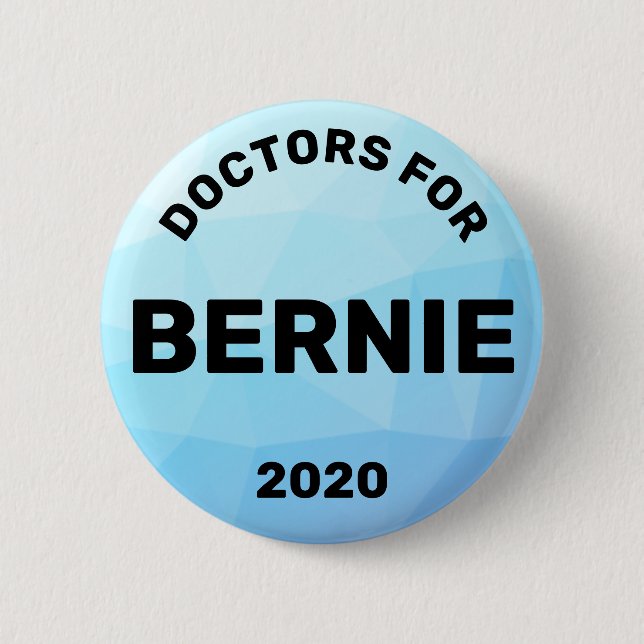 Doctors for Bernie Sanders 2020 6 Cm Round Badge (Front)