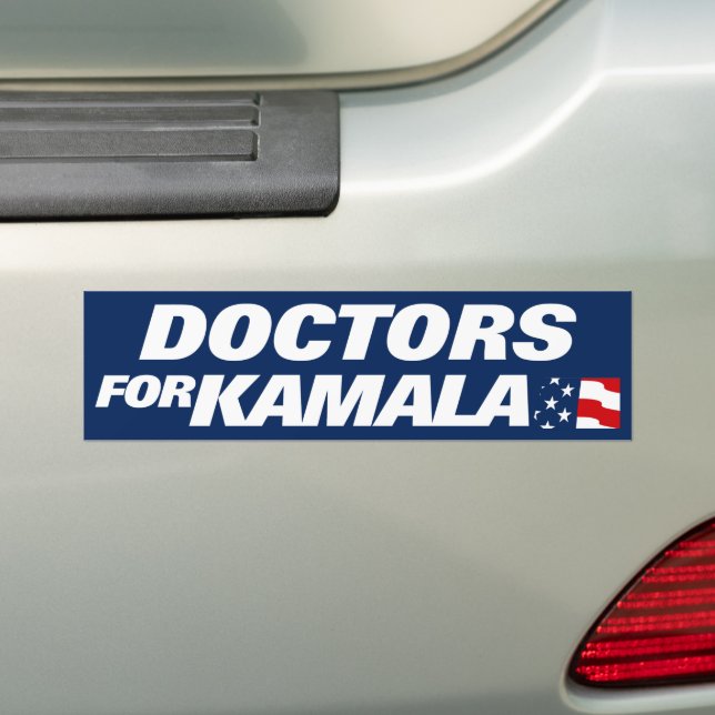 Doctors for Kamala Harris 2024 Bumper Sticker (On Car)
