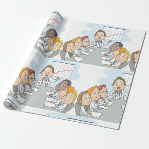 Doctors Meeting Wrapping Paper