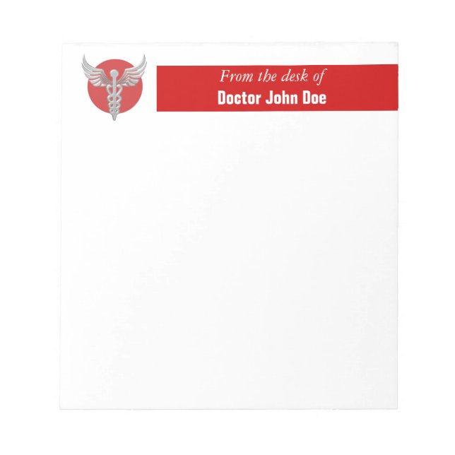 Doctors nurses prescription | Personalise Notepad (Front)
