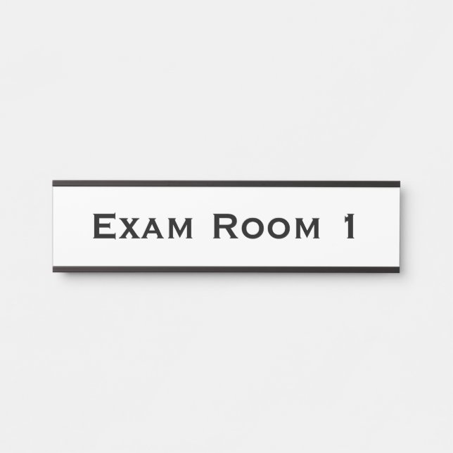 Doctor's Office Dentist Exam Room Door Sign (Front)