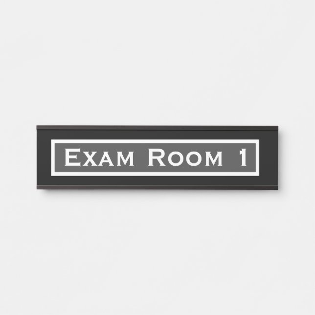 Doctor's Office Dentist Exam Room Door Sign (Front)