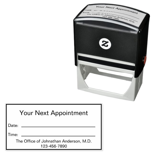 Doctor's Office Your Next Appointment Reminder Self-inking Stamp (In Situ)