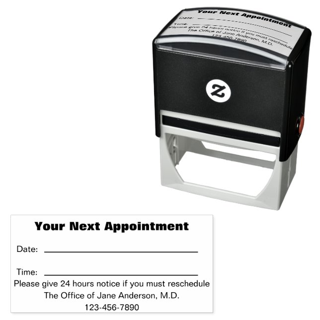Doctor's Office Your Next Appointment Reminder Self-inking Stamp (In Situ)