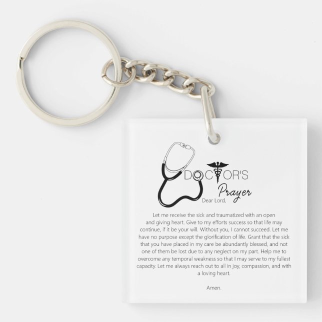 Doctors Prayer Key Ring (Front)