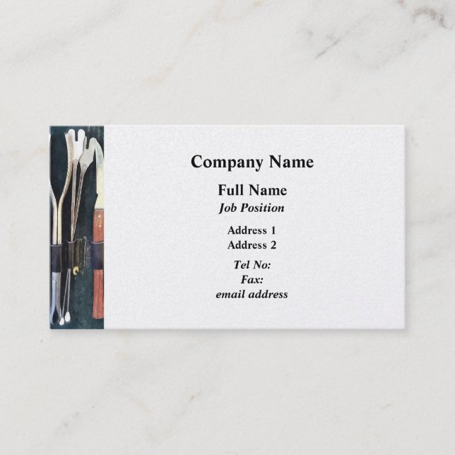 Doctors - Surgical Instruments Ci Business Card (Front)