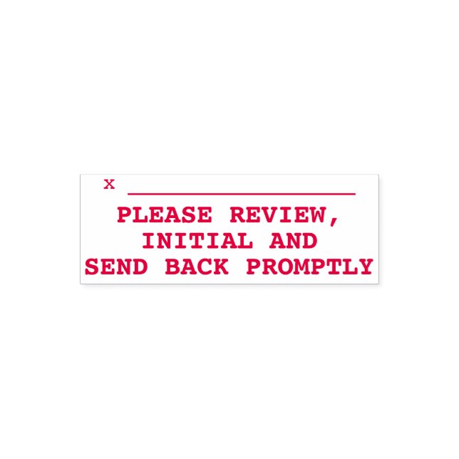 Document Review Request Rubber Stamp (Design)
