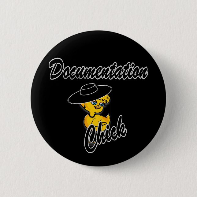 Documentation Chick #4 6 Cm Round Badge (Front)