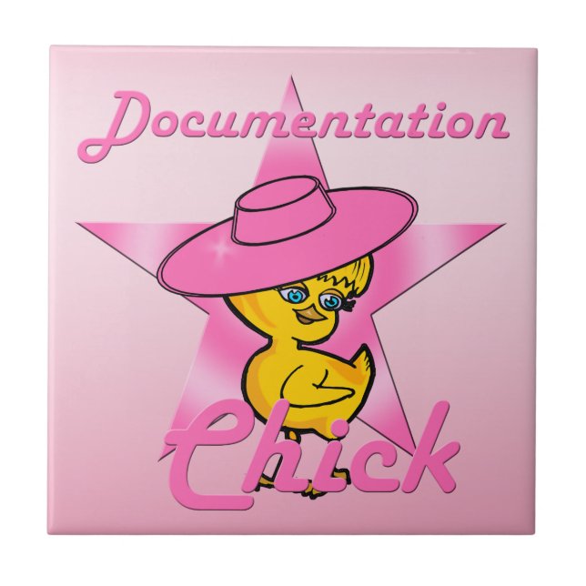 Documentation Chick #8 Ceramic Tile (Front)