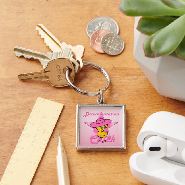 Documentation Chick #8 Key Ring (Desk)