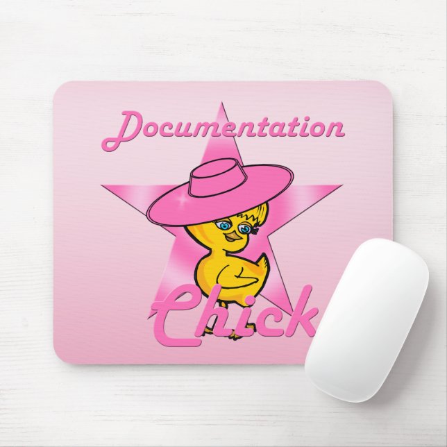 Documentation Chick #8 Mouse Pad (With Mouse)