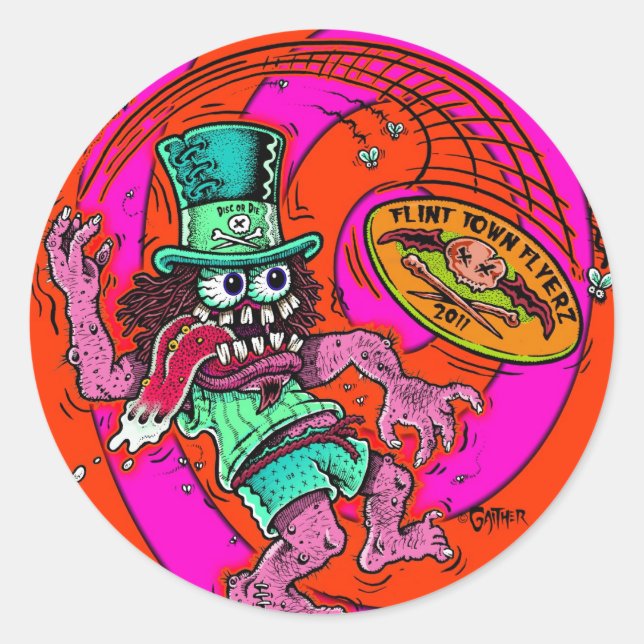 DOD - Disc Golf Classic Round Sticker (Front)