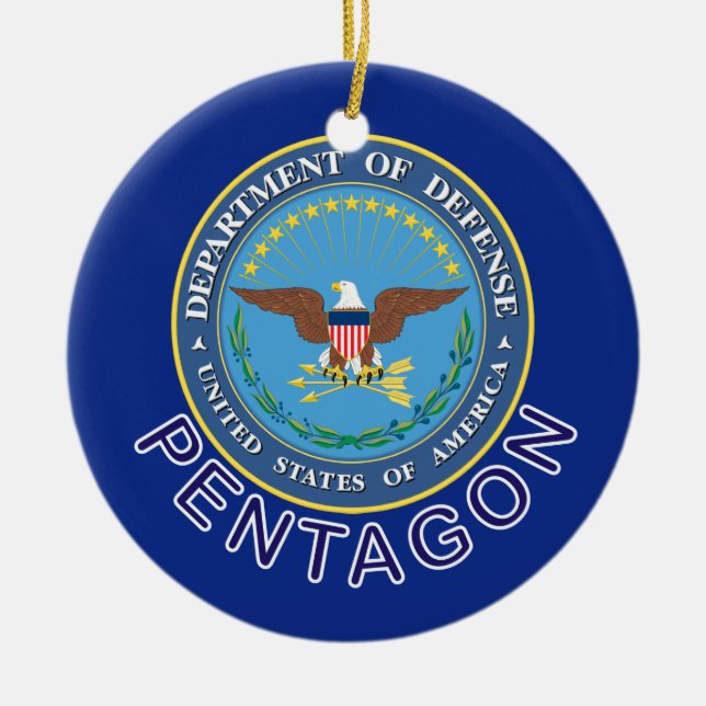 DOD Pentagon Ceramic Ornament (Front)