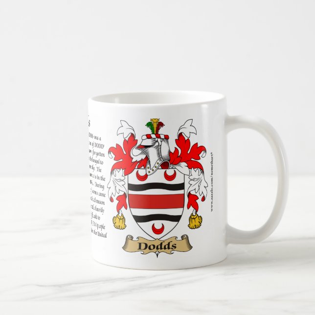 Dodds, the Origin, the Meaning and the Crest Coffee Mug (Right)