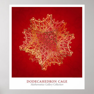 Dodecahedron Cage Poster