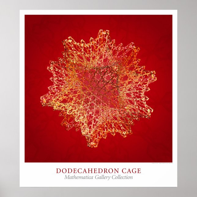 Dodecahedron Cage Poster (Front)