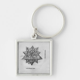 Dodecahedron, from 'De Divina Proportione' Key Ring