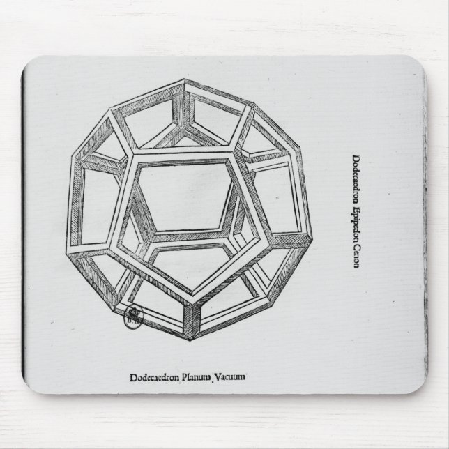 Dodecahedron, from 'De Divina Proportione' Mouse Pad (Front)