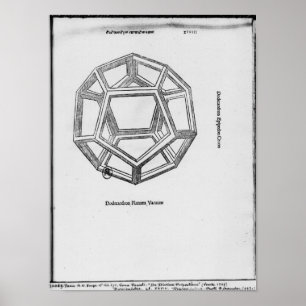 Dodecahedron, from 'De Divina Proportione' Poster