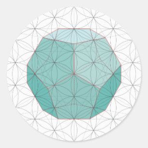 Dodecahedron Sticker