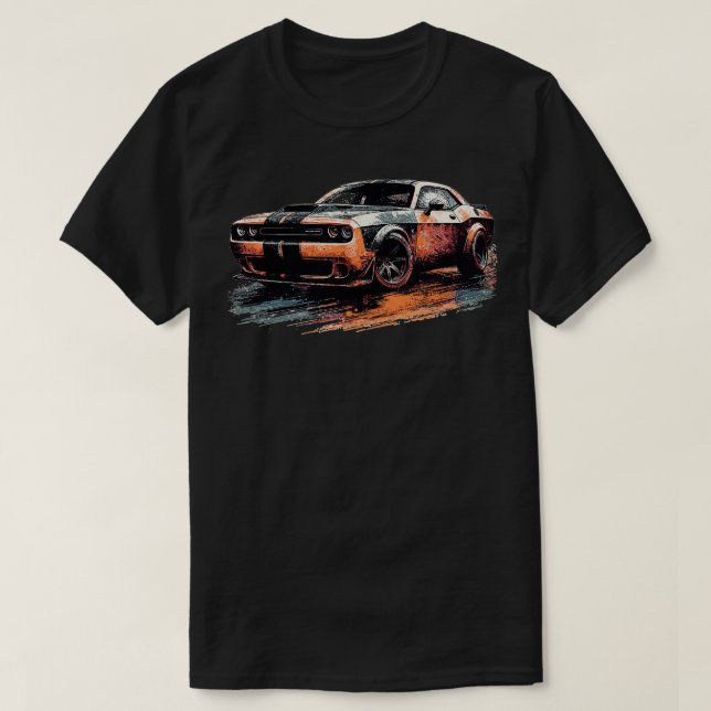 Dodge Challenger 9 T-Shirt (Design Front)