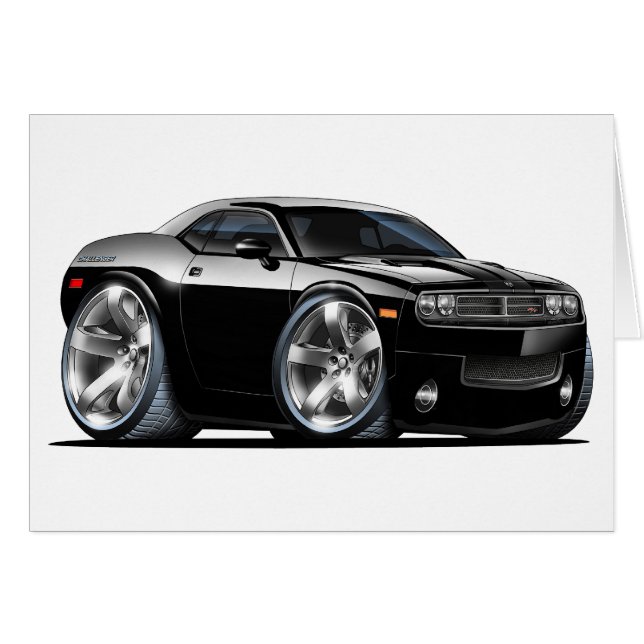 Dodge Challenger Black Car (Front Horizontal)