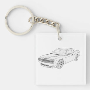 Dodge Challenger Key Ring