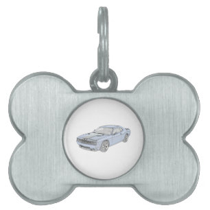 Dodge Challenger Pet Tag