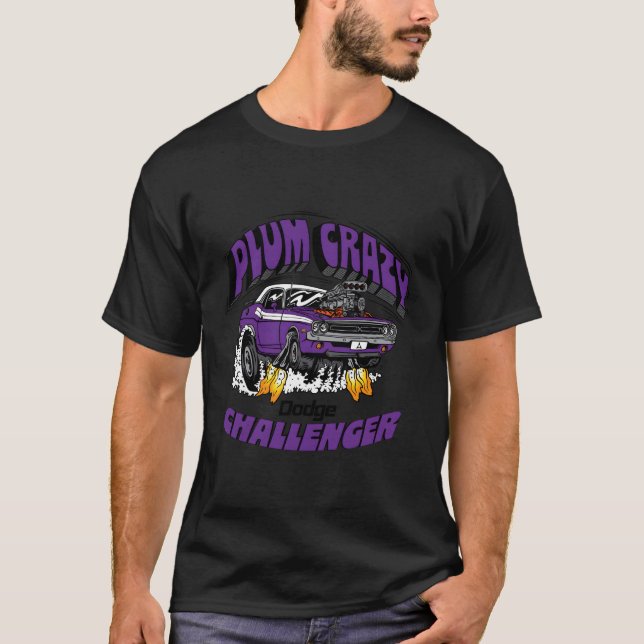 Dodge Challenger Plum Crazy Last Call T-Shirt (Front)