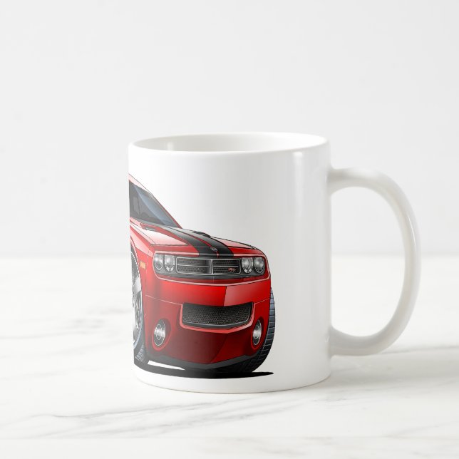 Dodge Challenger Red Car Coffee Mug (Right)