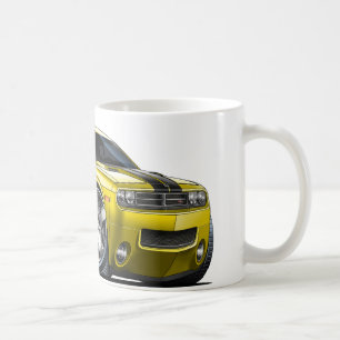 Dodge Challenger Yellow Car Coffee Mug