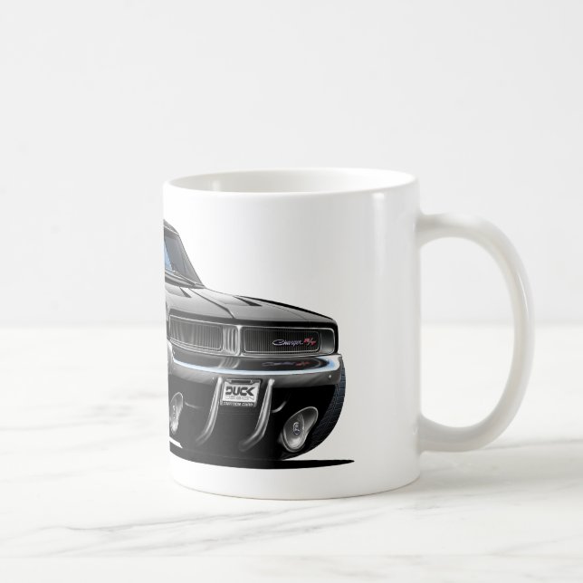 Dodge Charger Black Car Coffee Mug (Right)