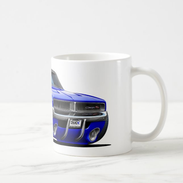 Dodge Charger Blue Car Coffee Mug (Right)