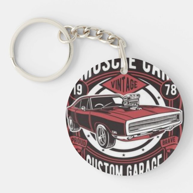 Dodge Charger, car,Acrylic keyring (Front)