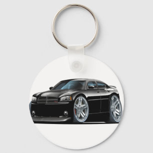 Dodge Charger Daytona Black Car Key Ring