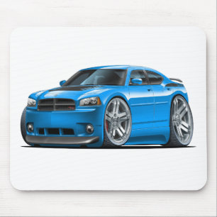 Dodge Charger Daytona Blue Car Mouse Pad