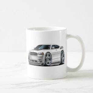 Dodge Charger Daytona White Car Coffee Mug