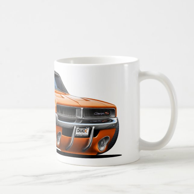 Dodge Charger Orange Car Coffee Mug (Right)