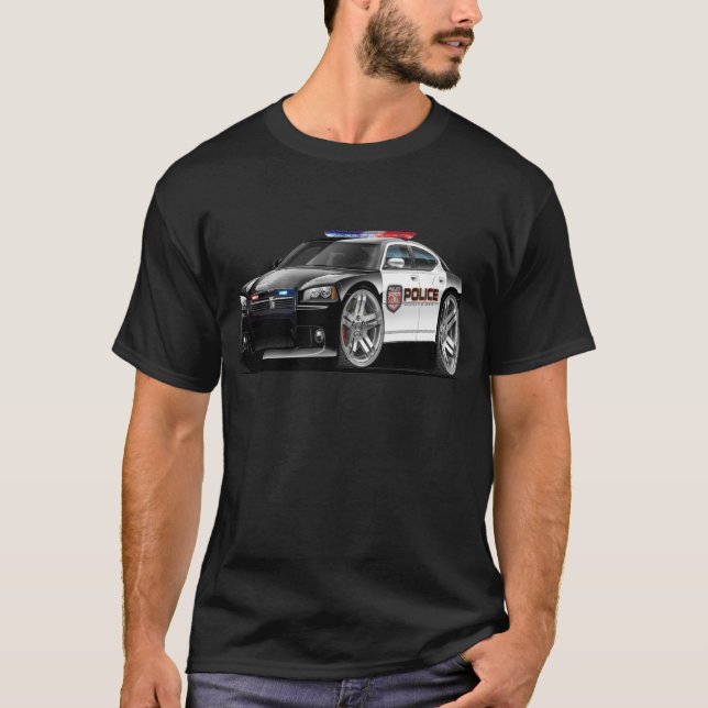 Dodge Charger Police Car T-Shirt (Front)