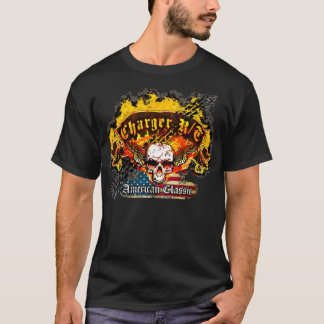 Dodge Charger R/T - Burnout Banner Skull -n- Flag T-Shirt