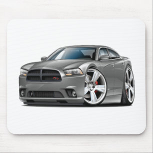 Dodge Charger RT Grey Car Mouse Pad