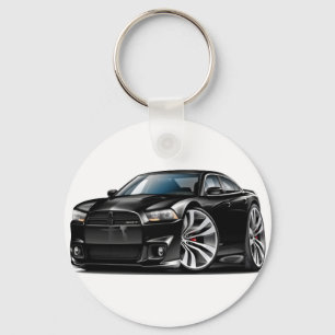 Dodge Charger SRT8 Black Car Key Ring