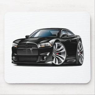 Dodge Charger SRT8 Black Car Mouse Pad