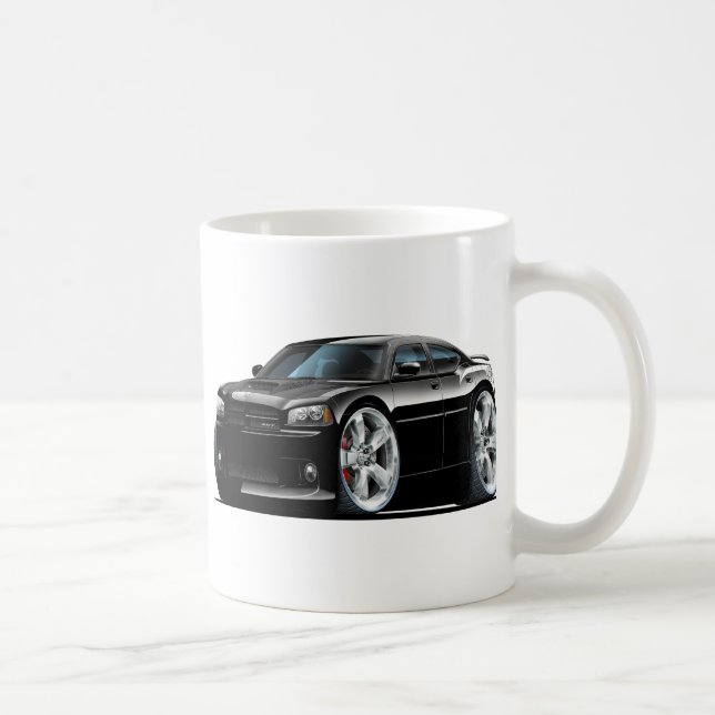 Dodge Charger Super Bee Black Car Coffee Mug (Right)