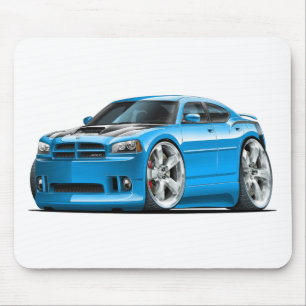 Dodge Charger Super Bee Blue Car Mouse Pad