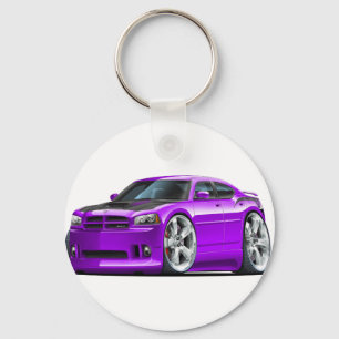 Dodge Charger Super Bee Purple Car Key Ring